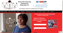 Desktop Screenshot of headoftheclassdogtrainingllc.com